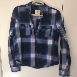 Abercrombie Plaid Long Sleeve Shirt